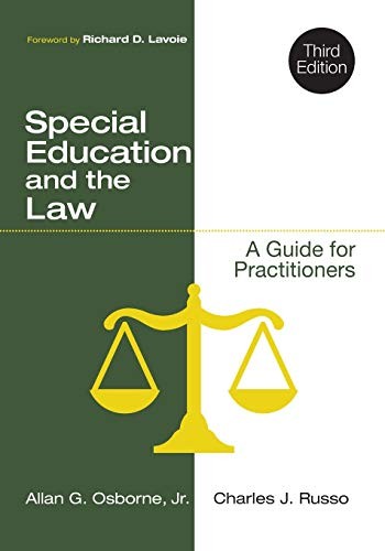 Cover for Special Education and the Law