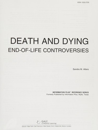 Cover for Death and dying