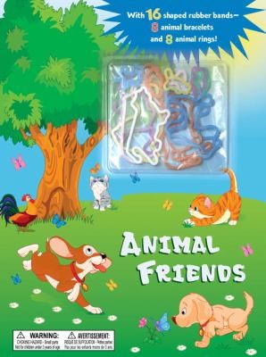 Cover for Animal Friends With 16 Shaped Rubber Bands8 Animal Bracelets And 8 Animal Rings