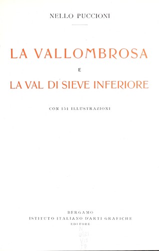 Cover for La Vallombrosa e la val di Sieve inferiore...