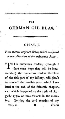 Cover for The German Gil Blas: Or The Adventures of Peter Claus