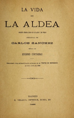Cover for La vida en la aldea