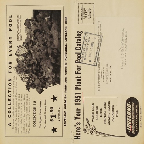 Cover for Here's your 1951 plant for pool catalog
