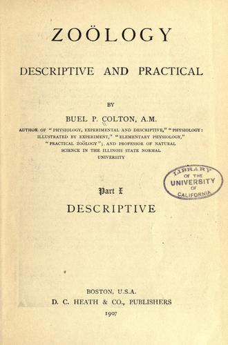 Cover for Zoology