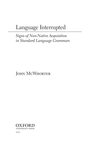 Cover for Language interrupted