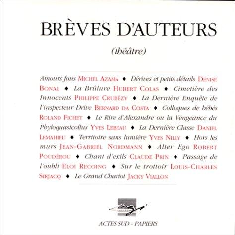 Cover for Brèves d'auteurs