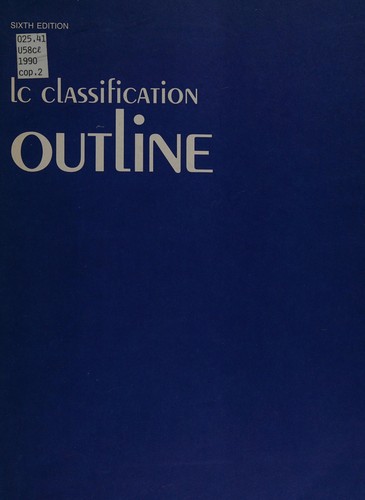 Cover for LC classification outline