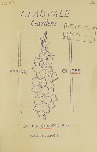 Cover for Gladvale Gardens