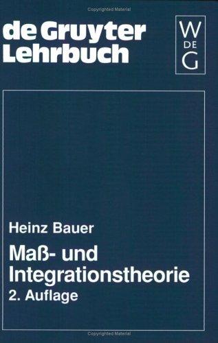 Cover for Mab- Und Integrations Theorie (De Gruyter Lehrbuch)