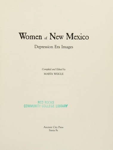 Cover for Women of New Mexico