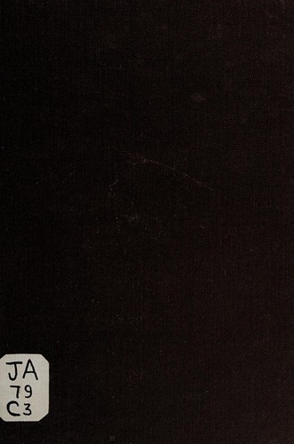 Cover for Morals and politics