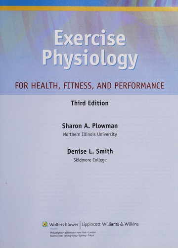 Cover for Exercise physiology for health, fitness, and performance