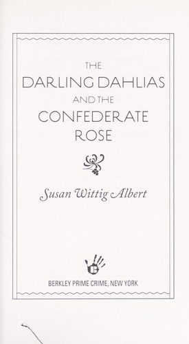 Cover for The Darling Dahlias and the Confederate rose