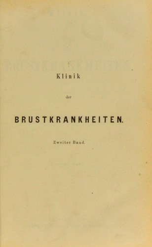 Cover for Klinik der Brustkrankheiten