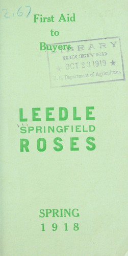 Cover for Leedle Springfield roses