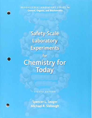 Cover for Safety-Scale Laboratory Experiments for Chemistry for Today