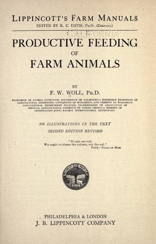 Cover for Productive Feeding of Farm Animals