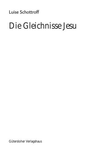 Cover for Die Gleichnisse Jesu