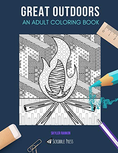 Cover for GREAT OUTDOORS : AN ADULT COLORING BOOK