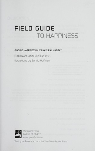 Cover for Field guide to happiness