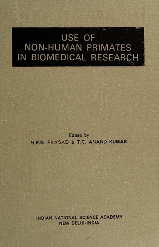 Cover for Use of non-human primates in biomedical research