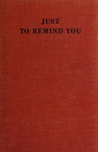 Cover for Just to remind you