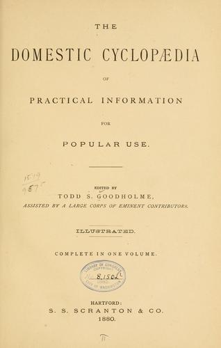 Cover for The domestic cyclopædia of pratical information for popular use.