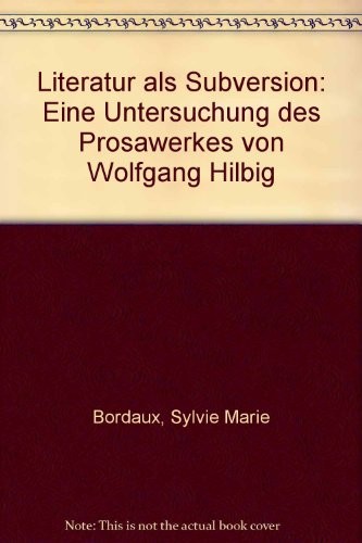 Cover for Literatur als Subversion