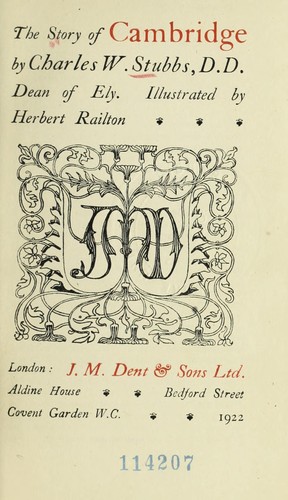 Cover for The story of Cambridge