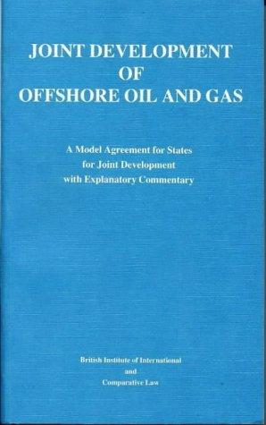 Cover for Joint Development Of Offshore Oil & Gas