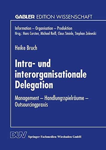 Cover for Intra- und interorganisationale Delegation