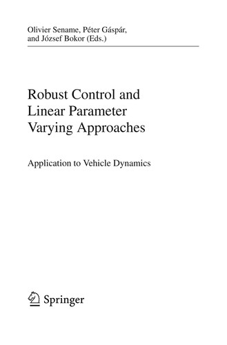 Cover for Robust Control and Linear Parameter Varying Approaches