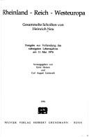 Cover for Rheinland, Reich, Westeuropa