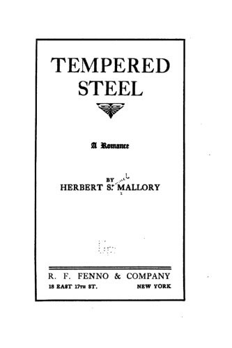Cover for Tempered steel, a romance