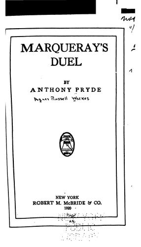 Cover for Marqueray's duel