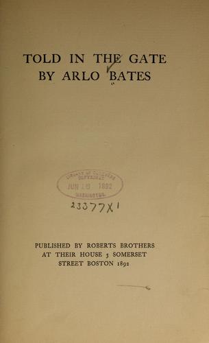 Cover for Told in the gate