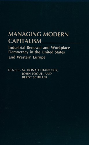 Cover for Managing modern capitalism