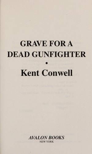 Cover for Grave for a dead gunfighter