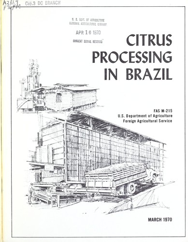 Cover for Citrus processing in Brazil.