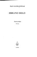 Cover for Zbrano delo
