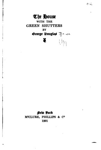 Cover for The House with the Green Shutters