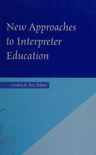 Cover for New approaches to interpreter education