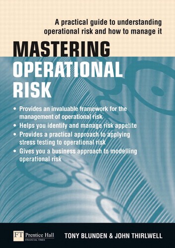 Cover for Mastering operational risk