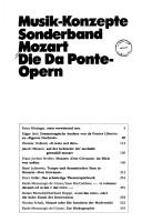 Cover for Mozart, die Da Ponte-Opern