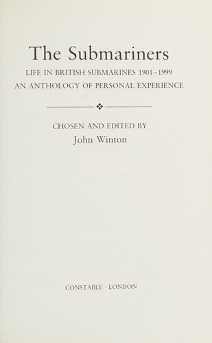 Cover for The submariners