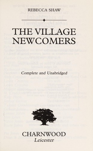 Cover for The village newcomers
