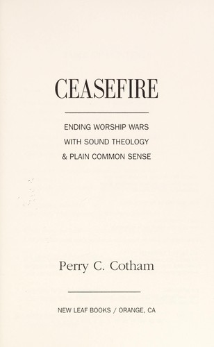 Cover for Ceasefire