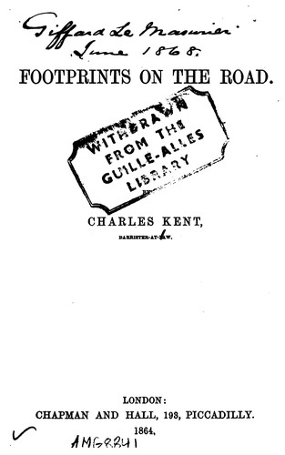 Cover for Footprints on the Road