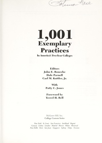 Cover for 1,001 exemplary practices