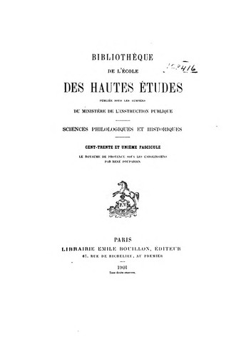 Cover for Bibliothèque de l'École des hautes études: Sciences religieuses